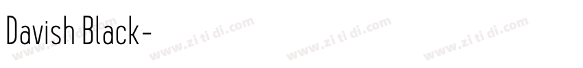 Davish Black字体转换 Davish Black字体转换
